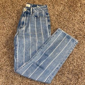 Pacsun striped straight cut jeans